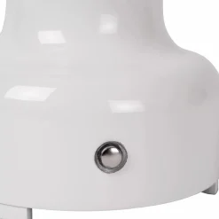 Retro tafellamp olielamp op batterij wit