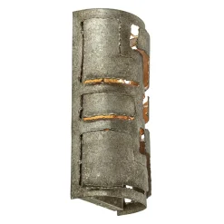 Robuuste wandlamp ambachtelijk zilver