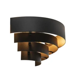 Robuuste wandlamp zwarte ringen