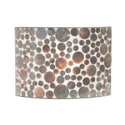 Romantische Schelpen wandlamp coin beige