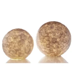 Romantische tafellamp schelp dressoir