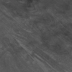 Ronde eettafel zwart mangohout met zwarte poot