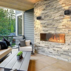 Ronde LED buitenlamp zwart inclusief lichtsensor