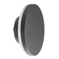 Ronde LED wandlamp tuin antraciet
