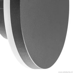 Ronde LED wandlamp tuin antraciet