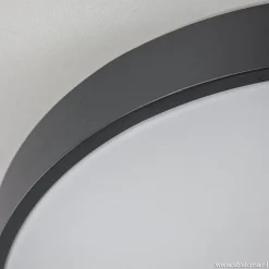 Ronde plafondlamp zwart inclusief LED en remote