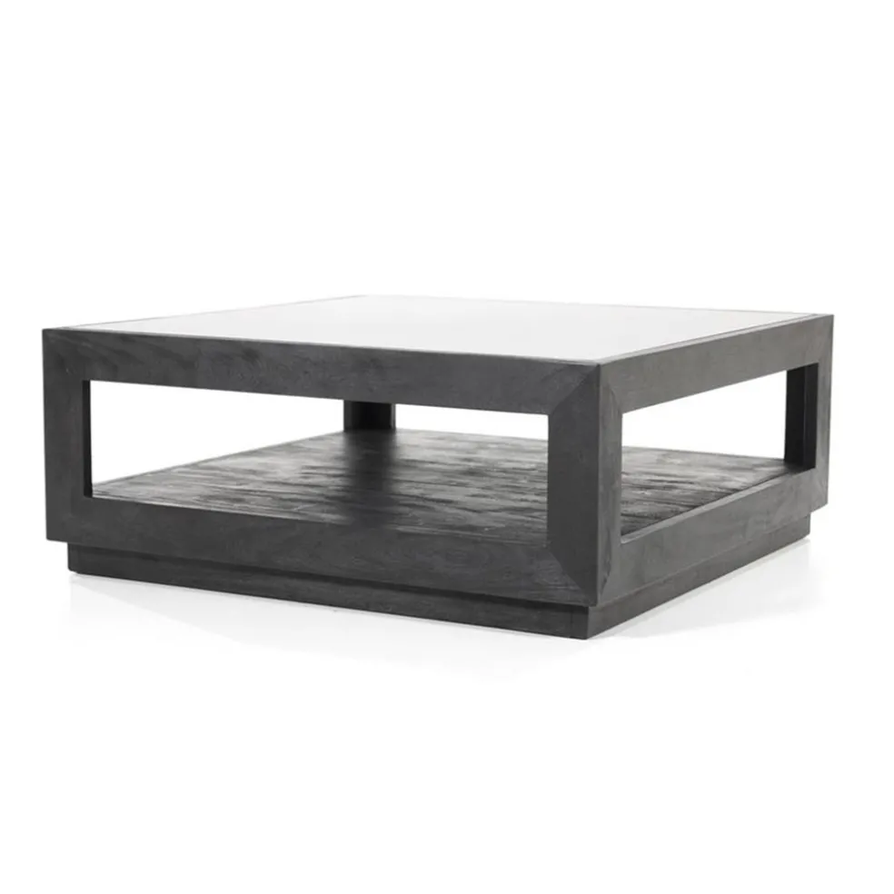 Salontafel Liam 95x95x35 cm -zwart