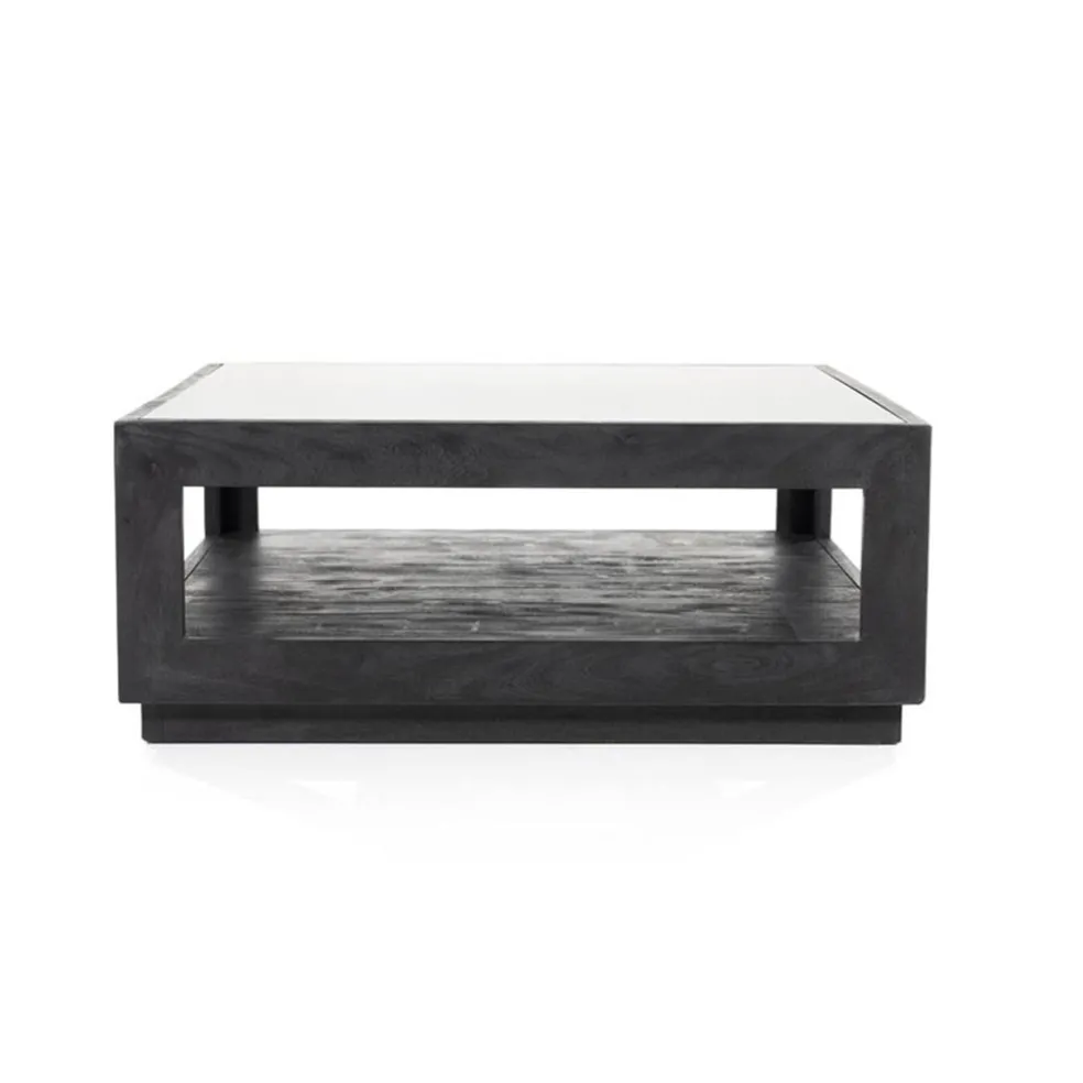 Salontafel Liam 95x95x35 cm -zwart
