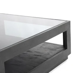 Salontafel Liam 95x95x35 cm -zwart