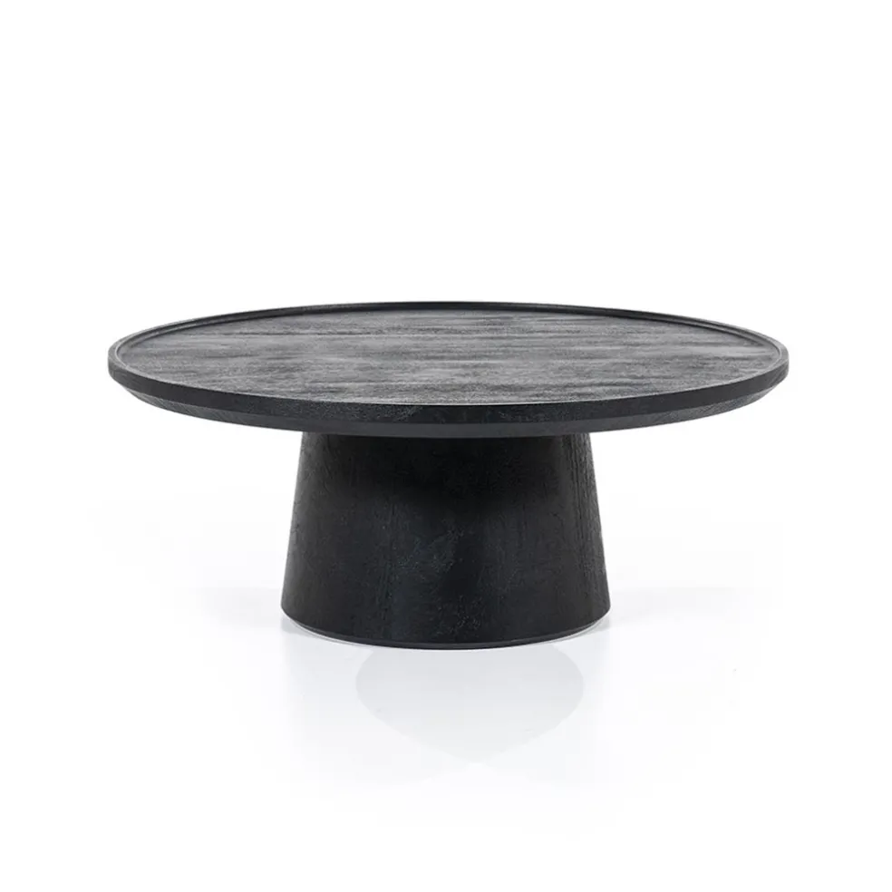 Salontafel Ron zwart 80x32 cm