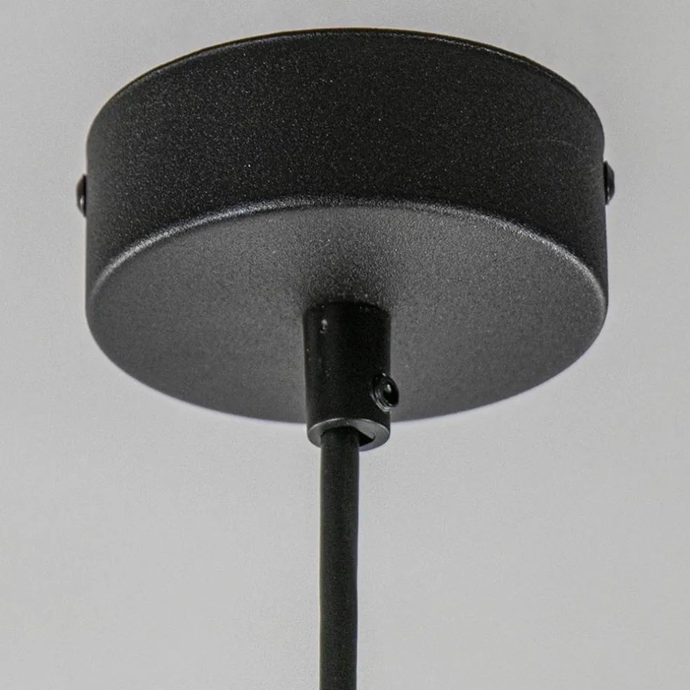 Scandinavische draad hanglamp mat zwart