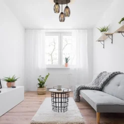 Scandinavische 3-lichts plafondlamp mat zwart