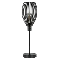 Scandinavische tafellamp mat zwart