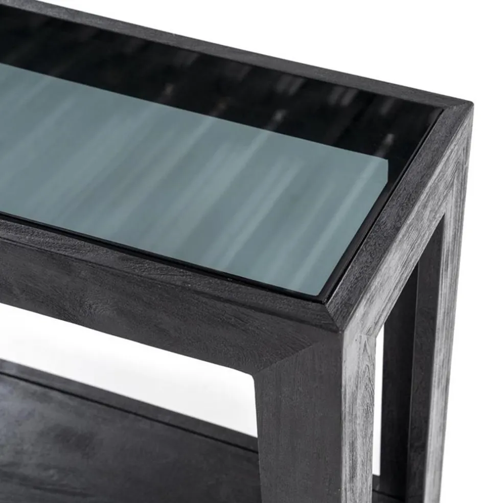 Sidetable Liam 120x35x75 cm - zwart