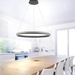Smart hanglamp ring groot antraciet