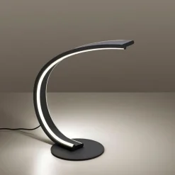 Smart tafellamp antraciet met dimbaar LED