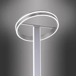 Smart vloerlamp staal met dimbaar LED