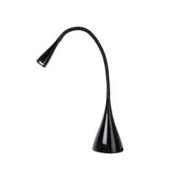 Speelse zwarte bureaulamp Zozy LED