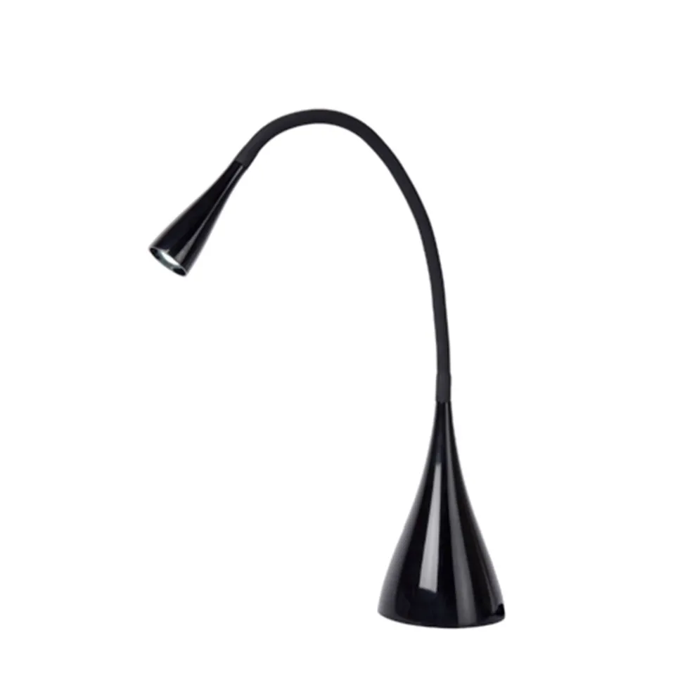 Speelse zwarte bureaulamp Zozy LED