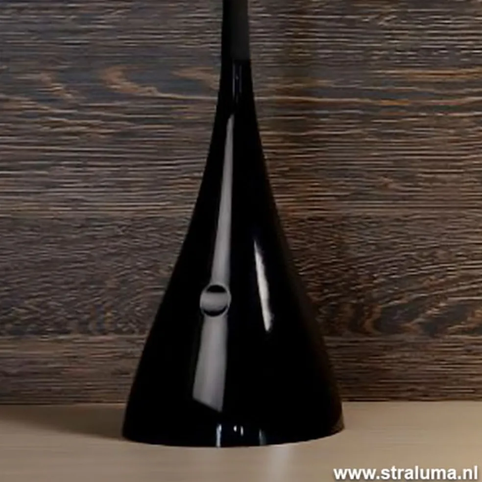 Speelse zwarte bureaulamp Zozy LED