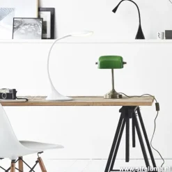 Speelse zwarte bureaulamp Zozy LED