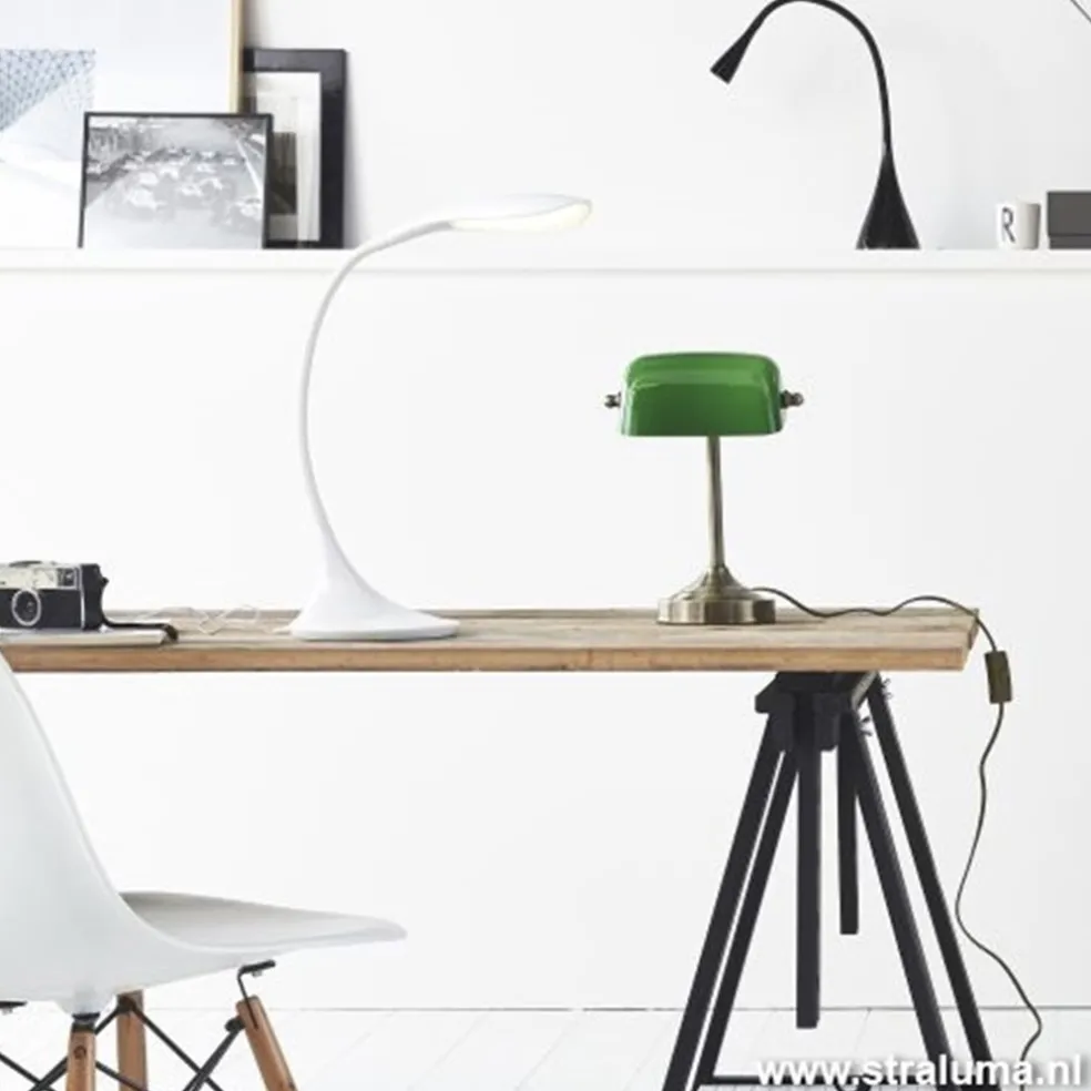 Speelse zwarte bureaulamp Zozy LED