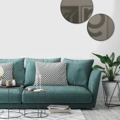 Spiegel Espejo zwart met smoke glas