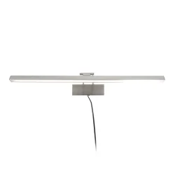 Strak klassieke schilderij wandlamp geborsteld staal