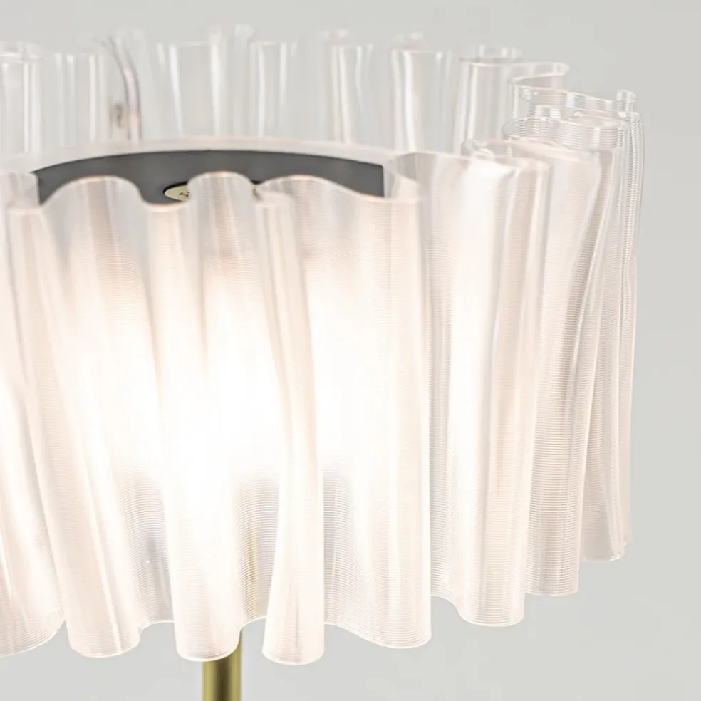 Tafellamp Accordeon op batterij prisma / zwart