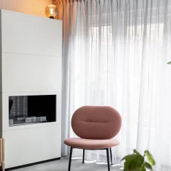 Tafellamp Bella zwart + smoke glas 20cm