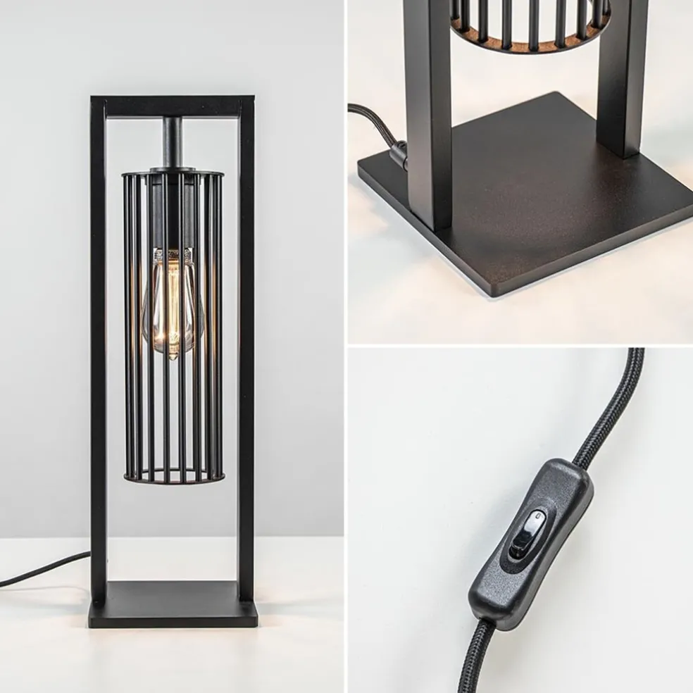 Tafellamp Birdy frame zwart