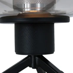 Tafellamp driepoot ufo smoke glas