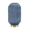 Tafellamp Ivot op batterij mat blauw groot
