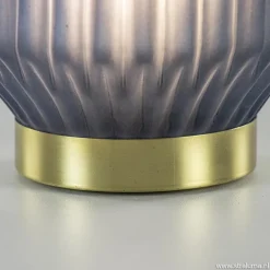 Tafellamp Ivot op batterij mat blauw groot