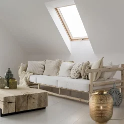 Tafellamp lantaarn goud groot Oriental