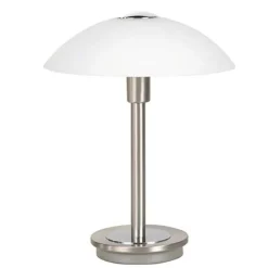 Tafellamp nikkel touchdimmer slaapkamer