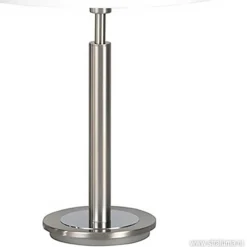 Tafellamp nikkel/glas wit + touchdimmer