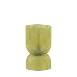 Tafellamp Phoebe licht olijfgroen op batterijen