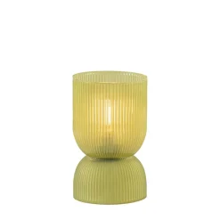 Tafellamp Phoebe licht olijfgroen op batterijen