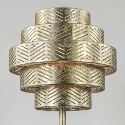 Tafellamp Vegas oud zilver/marmer zwart