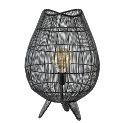 Tafellamp Yumi zwart op pootjes Light and Living