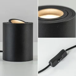 Tafelspot Rebel rond zwart gu10