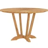 Teak houten buitentafel rond 130 cm