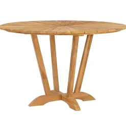 Teak houten buitentafel rond 130 cm