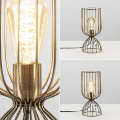 Trendy tafellamp Lazar Light and Living brons