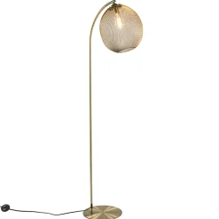 Trendy vloerlamp Moroc goud Light and Living