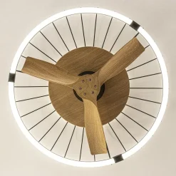 Ventilator Nature hout/zwart remote/app