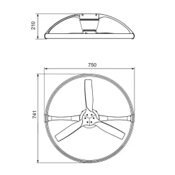 Ventilator Nepal mini wit/hout remote cct