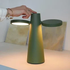 Verstelbare buitenlamp tafel groen oplaadbaar