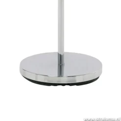 Verstelbare chromen staande lamp kamer